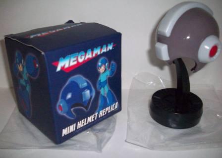 Mega Man Mini Helmet Replica w/ Stand (Grey Bubble Lead) (CIB)